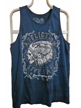 AFFLICTION - Apache Motors Tank - SizE M - EUC
